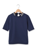 ◆衿パールミニハイネックプルオーバー/グレー(012)