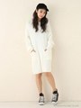 オーバーサイズニットOP/WHT