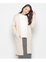 オープンフロントニットカーディガン/ピンク系(070)