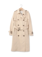 ストライプライナー付きトレンチコート/ベージュ(052)