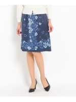 フラワーリーススカート/ライトブルー(191)