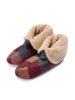 ブロックチェックルームブーツ/ホワイト(901)