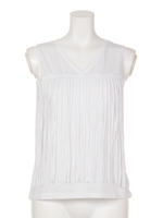 ロングフリンジタンク/WH