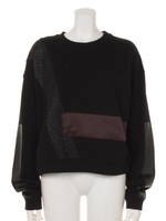 MIX LINE GLITTER TOPS/BLK