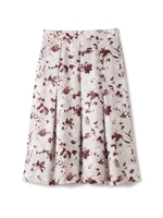[Web限定商品]ぼかしフラワープリントスカート（セットアップ対応商品）/ピンク(090)