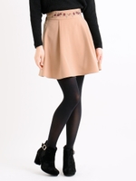 ウエスト刺繍スカパン/ピンクベージュ