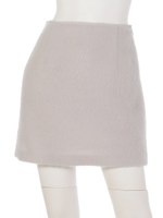 後ろスピンドル起毛台形スカート/ブルー