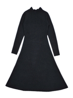 back ribbon turtlenrck dress/BEIGE