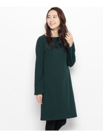 ストライプサックワンピース/モスグリーン(324)