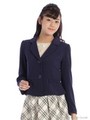 ladyペプラムテーラージャケット/ネイビー
