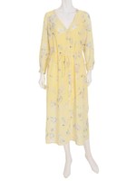 チューリップマキシシャツOP/レモン