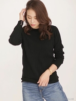 ウールカシミヤワイドリブニット/オフホワイト