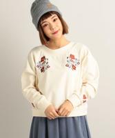 花刺繍ニットソー