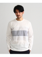 ドットパネルボーダーTシャツ/ホワイト(101)