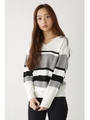 【1/5までNEWYEARSALE価格】【AZUL by moussy】ウォッシャブルソフトタッチ前後2WAYドルマンプルオーバー/M/WHT