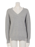 【Aunt Marie's】重ねVネックまろやかNT/GRY