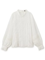 クラシカルレースブラウス/ホワイト