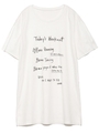 【emmi yoga】プリントTシャツ/WHT