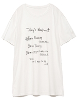 【emmi yoga】プリントTシャツ/WHT