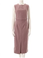 2wayコクーンロングワンピース/グレー