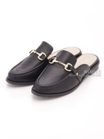 【wee willie】ビット付フラットミュール/キャメル