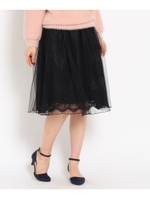 レースチュールスカート/オフホワイト(003)