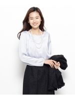 サテンタックプルオーバー/ベージュ(052)