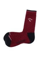 配色ジャカードミドルソックス/ダークグリーン(223)