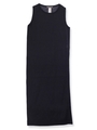 ロングスリットニットワンピ/NAVY