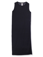 ロングスリットニットワンピ/NAVY