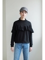 【AZUL by moussy】フロントフリルプルオーバー/T.GRY
