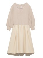 ビジューニットワンピース/LBEG