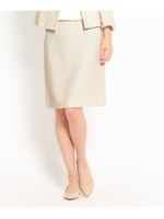 [S]ブライトツイードスカート/ブラック(419)