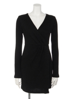 カシュクールタイトOP/ブラック