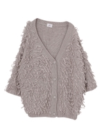 ルーズループカーディガン/アイボリー