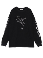 THRASHERスリーブロゴロングスリーブ TEE/ピンク