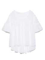 ボリュームピンタックブラウス/GRN