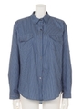 【anap mimpi】ストライプデニムシャツ/L.BL
