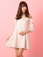 オフショルプリンセスワンピース/シロ