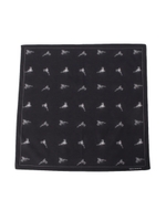 ガンドットパターンハンカチ/ブラック(519)