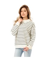 ボーダーニットトップス/BEIGE