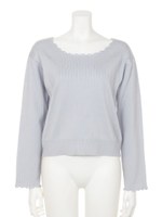 【mystic】スカラップニット/PNK