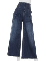 【mystic】断ち切りハイウエストデニム/ING