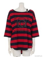 デッドロックボーダーTシャツ/レッド