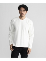 バイアスラッセルVネックカットソー/ホワイト(003)