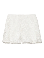 レースヘムフリルショートパンツ/BLK