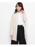 ダブルフェイスニットカーディガン/ライトベージュ(051)