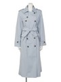 EDIE LONG TRENCH COAT/L/BLU