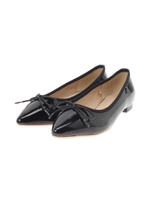 【AZUL by moussy】ポインテッドトゥバレエシューズ/BLK