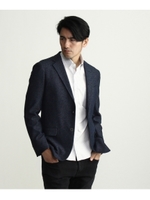 メランジジャージテーラードジャケット/ブラック(019)